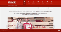 Desktop Screenshot of holzbau-binz.de