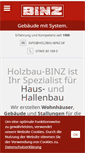 Mobile Screenshot of holzbau-binz.de